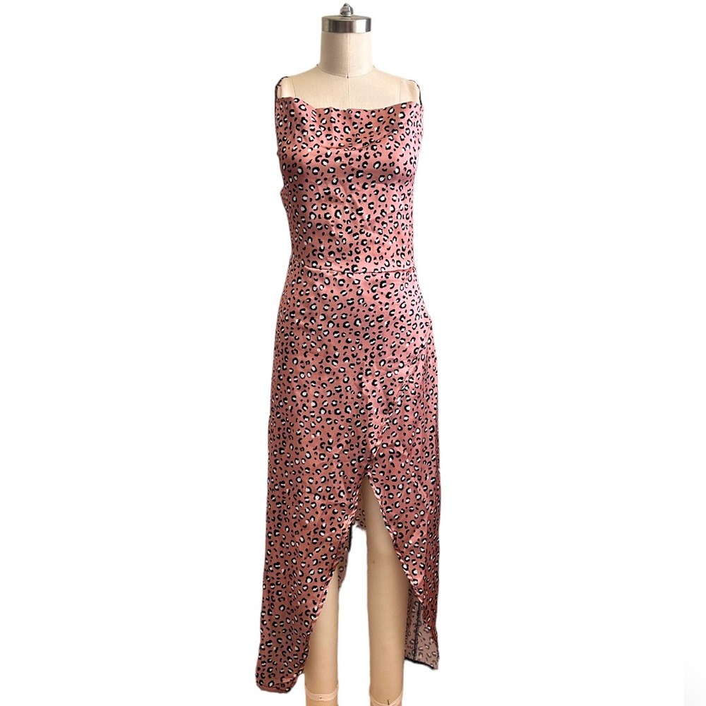 Missy Empire Strappy Maxi Silky Dress